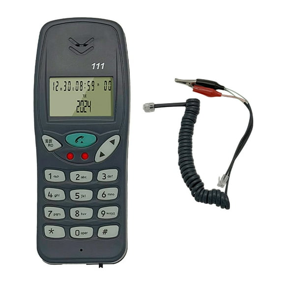 FEAMOS Line Test Corded Telephone with Caller Display for Communication Line Checking Telecommunication Networking Maintenance
