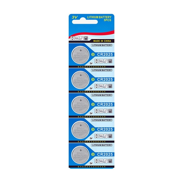 FEAMOS Pack Of 10pc/5pc CR2025 3V Lithium Coin Batteries Coin Cell Batteries For Long Lasting Power In Various Devices