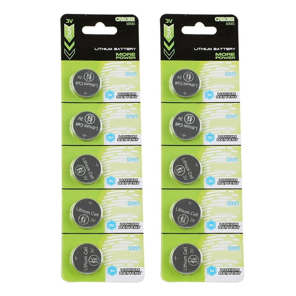 FEAMOS Pack Of 5/10 2032 3V Lithium Button Cell Batteries 2032 Batteries For Watches Toy And Small Electronics Everyday Use