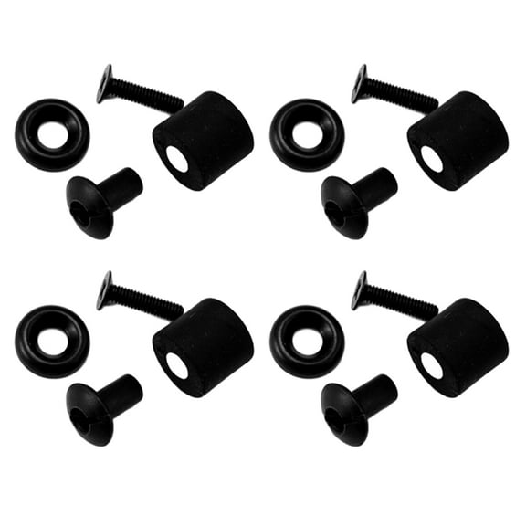 FEAMOS Pack of 4 Sets Black Screws Posts Head Screws Set Leather Holsters Sheath Screw Set