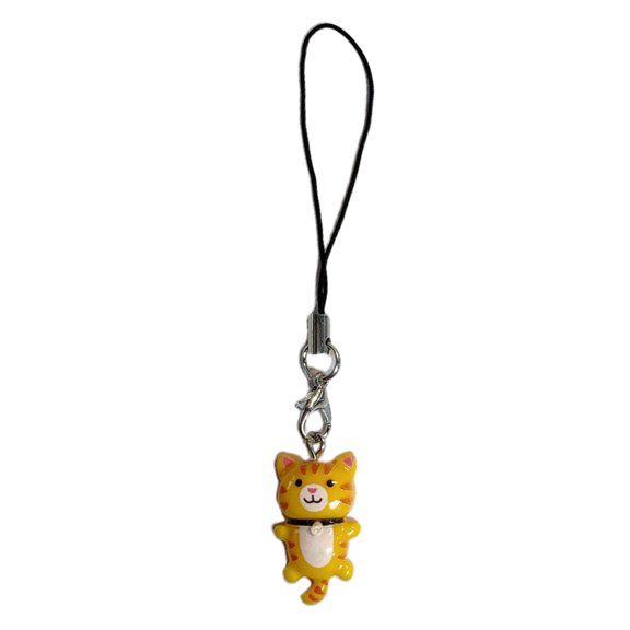FEAMOS Phone Chain,Lovely Cat Pendant Phone Chain Strap Kitten Charm Keychain Phone Lanyard Acrylic Keyring Bag Ornament Jewelry