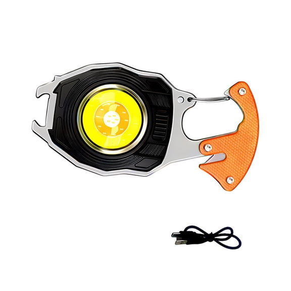 FEAMOS Portables USB Keychains Light Rechargeable Small Light Compacts Pocket light for Outdoor Activity