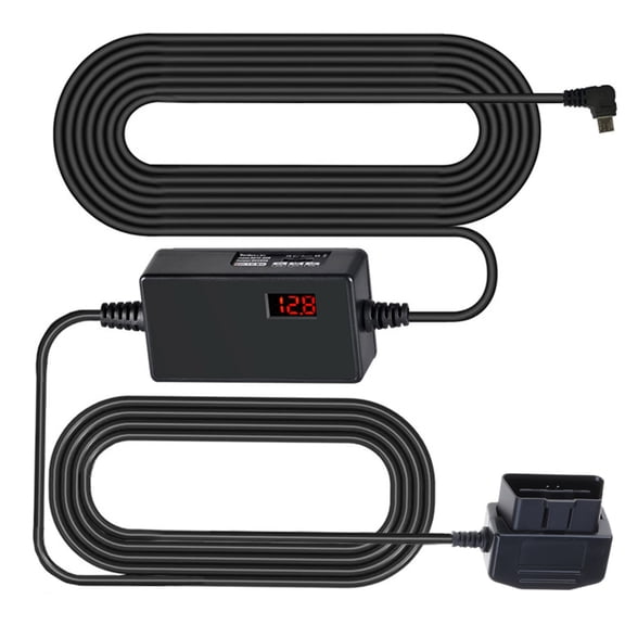 FEAMOS Power Cable,Power Cable for Dashing Camera USB/USB C Adapter Charging Cable 24 Hours Monitors 12-24V to 5V 3A