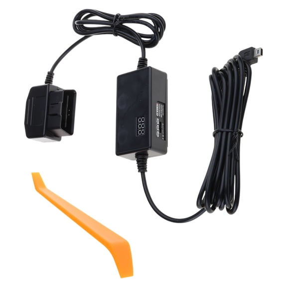 FEAMOS Power Cable,Power Cable for Dashing Camera USB/USB C Adapter Charging Cable 24 Hours Monitors 12-24V to 5V 3A