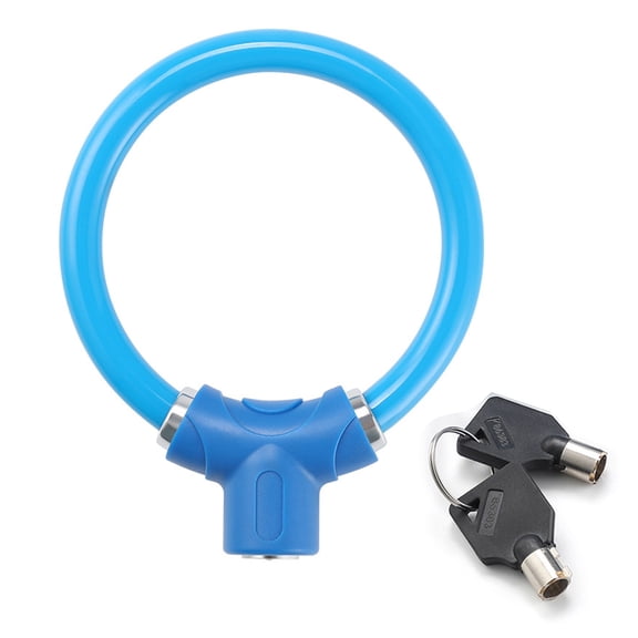 FEAMOS Rings Shape Bike Lock High Security Bicycles Lock Portable Cycling Lock with Keys