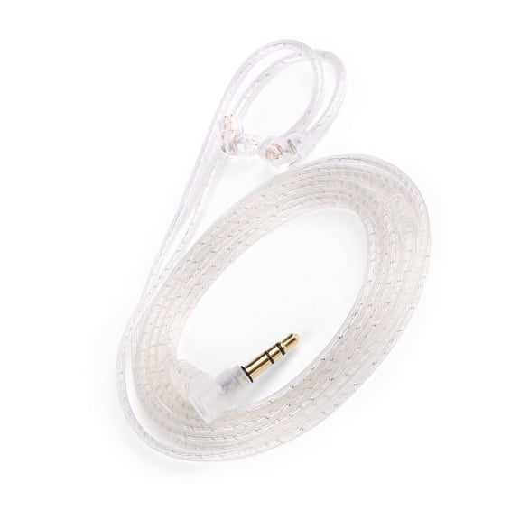 FEAMOS Silver Plate OFC Earphone Replacement Cable 0.75mm Pin for QKZA2 Headphone Cord Enhances Sound Claritys &Durability