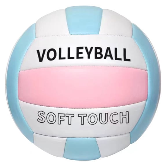 FEAMOS Soft Beach Volleyballs Thickened Official Size 5 Volleyballs Sand Sports PU Ball for Indoor Outdoor Pool, Gym, Training