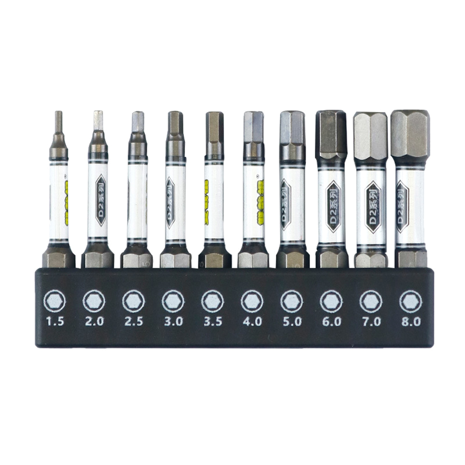 FEAMOS Triangle Bit Set (10 Pack 1" Long Magnetic Head) Magnetic Trianglehead Screwdriver Bit Steel 1/4" Shanking