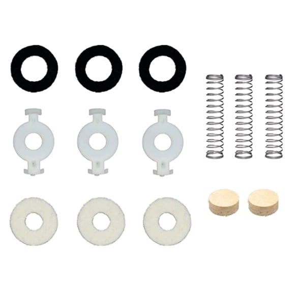 FEAMOS Trumpet Repair Kits Include Valves Guide Felt Washers Key Valves Cork Pad Spring Trumpet Valves Replacement Part