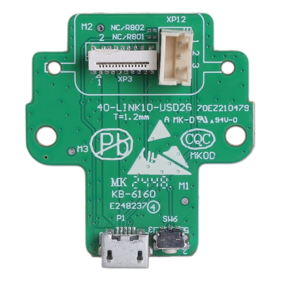FEAMOS USB Charging Port Circuit Board Replacement for Link 10 Auditory Green, Highly Durability Repair Part