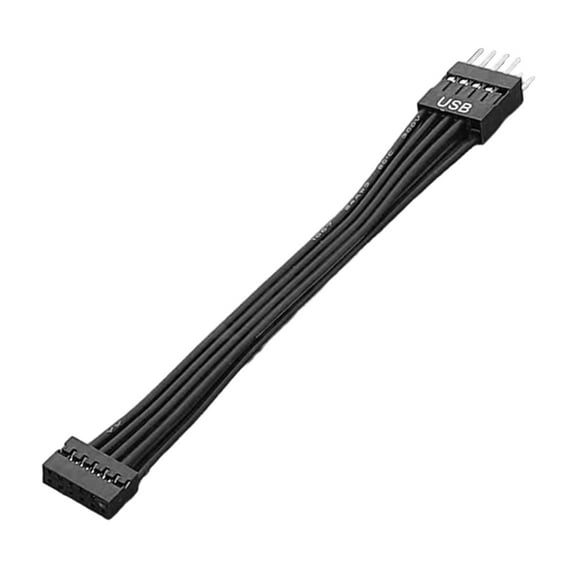 FEAMOS USB Switchig Cable USB 9Pin Male to 11Pin Female Converter Line for Mainboard to Chassis Adapter Connector Cord