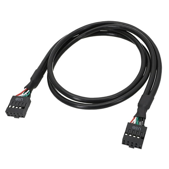 FEAMOS USB2.0 Internal Mainboard Header Cable USB2.0 9pin Female to Female Internal Mainboard Extension Cable