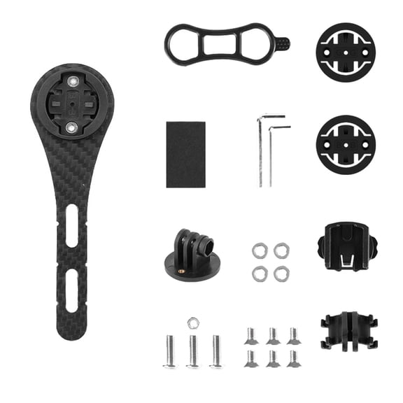 FEAMOS Universals Bicycles Computer Holder Carbon Fibers Bike Handlbar Computer Mount Cycling Speedometer Holder
