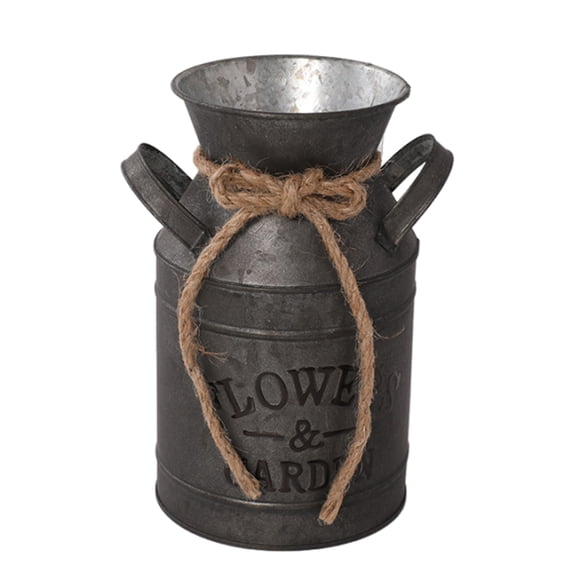 FEAMOS Vase,Country Styles Metal Vase, Rustics Decorative Milk Can for Homes and Garden Decoration French Country Vase