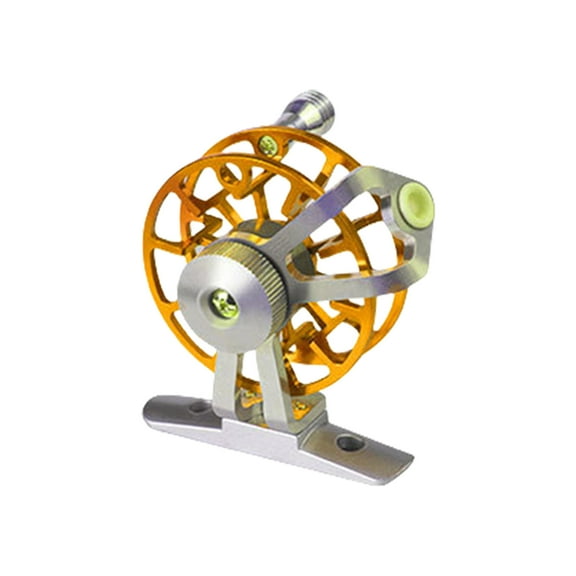 FEAMOS Winter Ice Fishing Wheel Fly Reels Heavy Duty Aluminum Fly Fishing Reels For Trout Fishing Tackle