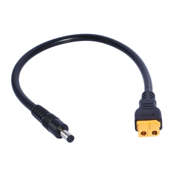 FEAMOS XT60 Female to DC5.5x2.1mm/DC5.5x2.5mm Male/Female Charging Cable 30cm for FPV Monitors and Solar Panel Power Cord