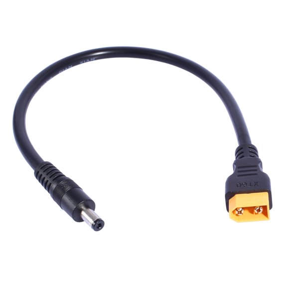 FEAMOS XT60 Male to 5.5x2.1mm/5.5x2.5mm Male/Female Charging Cable for FPV Monitors Solar Panel Remote Battery Drones
