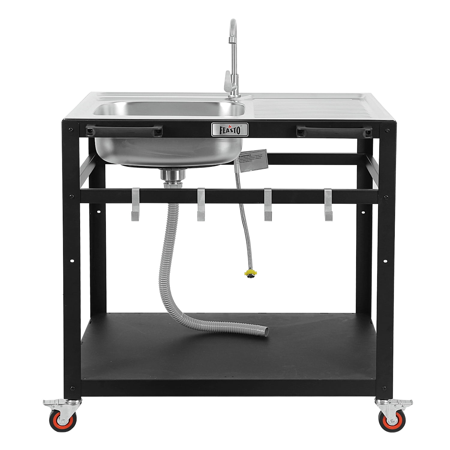 FEASTO 35In Modular Movable Outdoor Kitchen Prep Table with 304