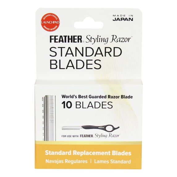 FEATHER Styling Razor Standard Blades Quantity:10 Blades