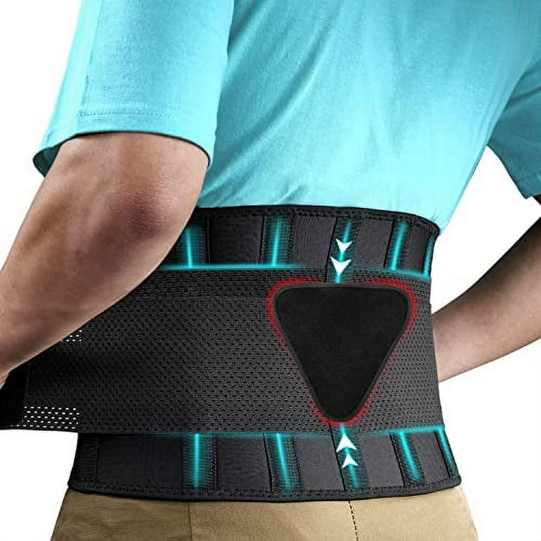 FEATOL Back Brace for Lower Back Pain, Back Support Belt for Women & Men,  Breathable Lower Back Brace with Lumbar Pad, Lower Back Pain Relief for  Herniated Disc, Sciatica, Scoliosis L/XL 