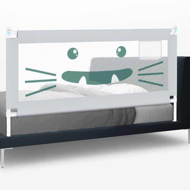 FEBFOXS 59" Toddler Bed Rails, Bed Rail for Toddlers, 30 Levels of