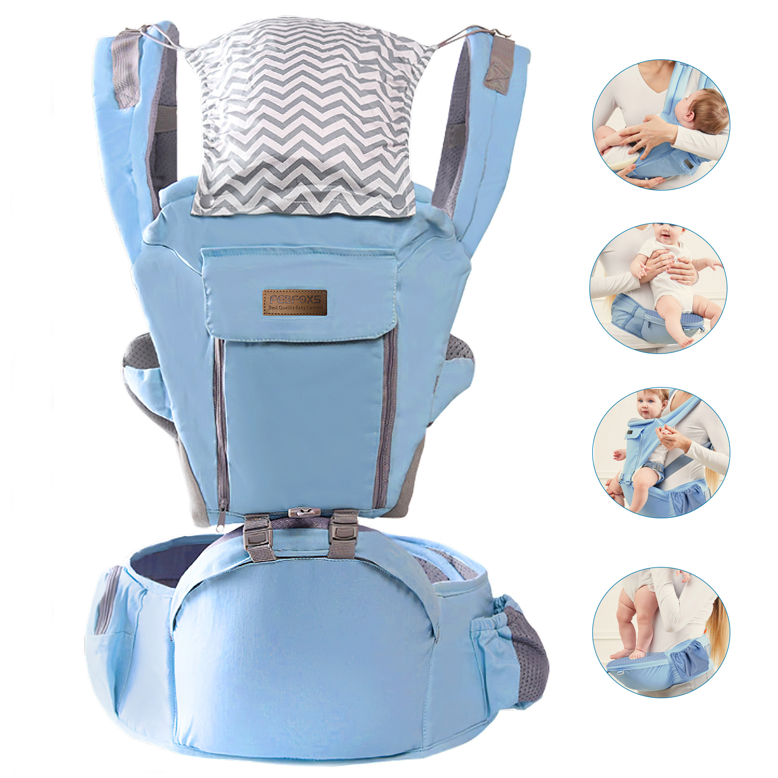 LILLEbaby 4 in 1 Essentials All Seasons Baby Carrier Stone