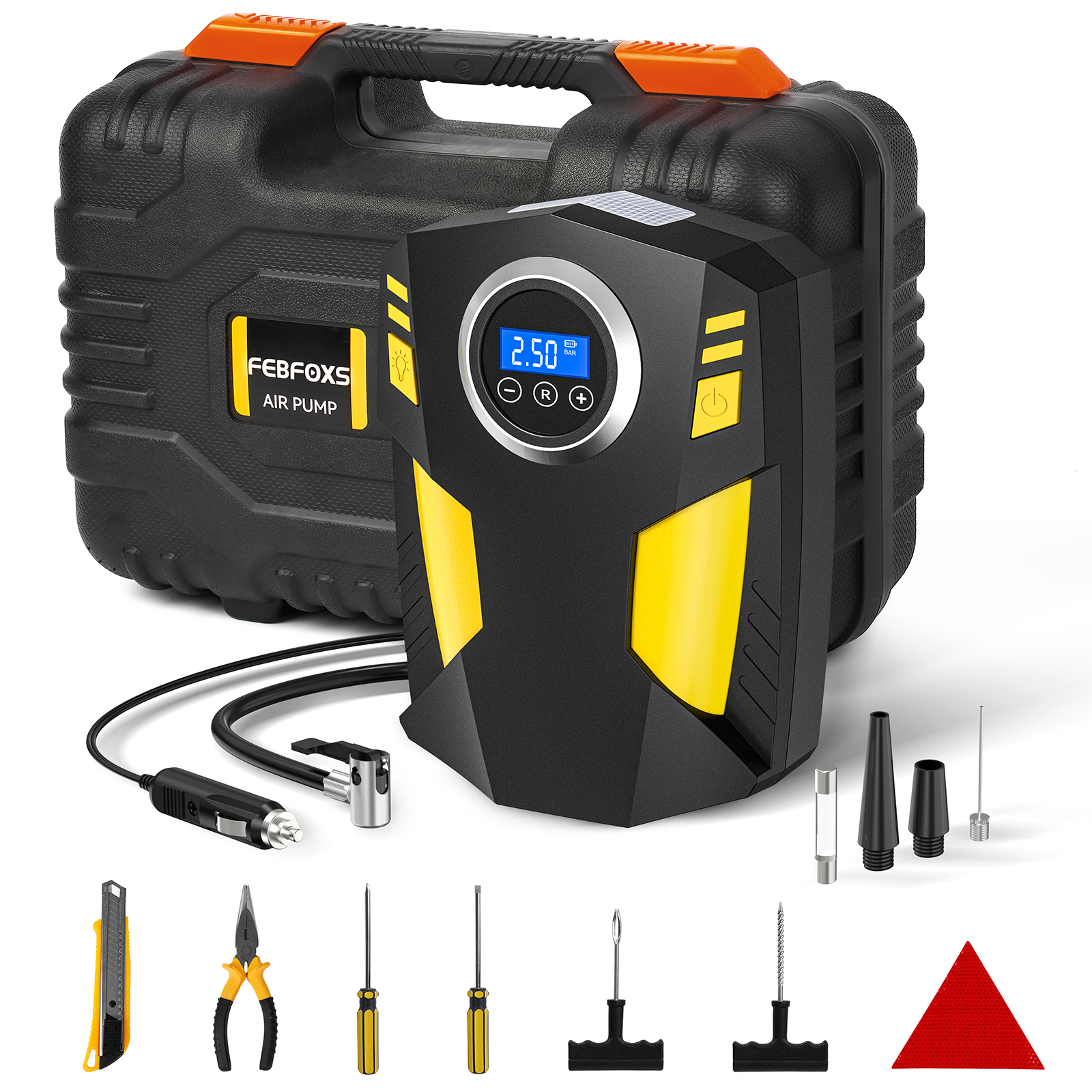 As Seen on TV Air Hawk Pro, Portable Air Compressor with Built in LED