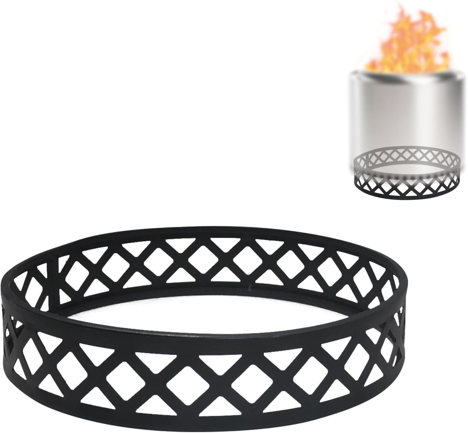 FEBTECH 13 Inch Carbon Steel Firepit Stand for 15.5 inch Firepit to ...