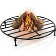 thumbnail image 1 of FEBTECH - 24" Round Fire Pit Grate with 4 Legs | Heat Resistant | 3.5" H | Reinforced Log Grate to Improve Airflow for Campfire, Bonfire & Backyard | Firepit Accessory for Outside | Fireplace Grate, 1 of 9