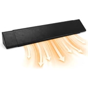 FEBTECH - 28.5" to 48" Adjustable Fireplace Hood Heat Deflector | 4" W | Heavy Duty Heat Shield for TV above Fireplace and Wall | Black Heat Resistant Smoke Guard Shield for Mantel Protection