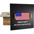 thumbnail image 1 of Febtech -36" Square Fire Pit Snuffer Lid - Carbon Steel Fire Pit Pan Lid for 34" FirePit- Steel FirePit Cover with Wooden Handles Shield for Outdoor Burner Cover Camping Accessories, 1 of 9