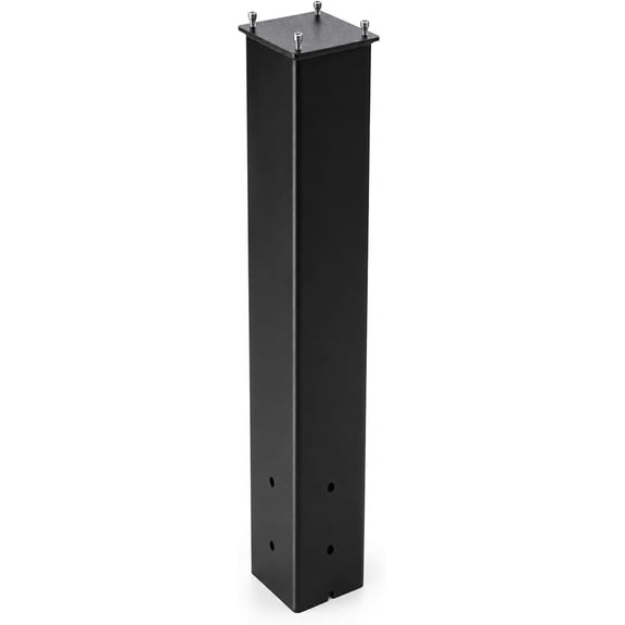 FEBTECH - 43 x 4 x 4 Inch Mailbox Post - Heavy Duty Carbon Steel Mailbox Post - Powder Coated Mail Box Post for Outside Modern Mailbox - Locking Mailboxes Residential Post Mount