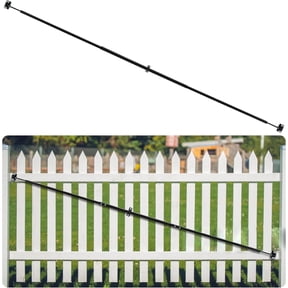 FEBTECH – 8' Telescopic Gate Brace - Heavy-Duty Powder Coated Carbon Steel Gate Anti Sag Kit - 68" to 96" Adjustable Gate Support for Farm & Garden Gate