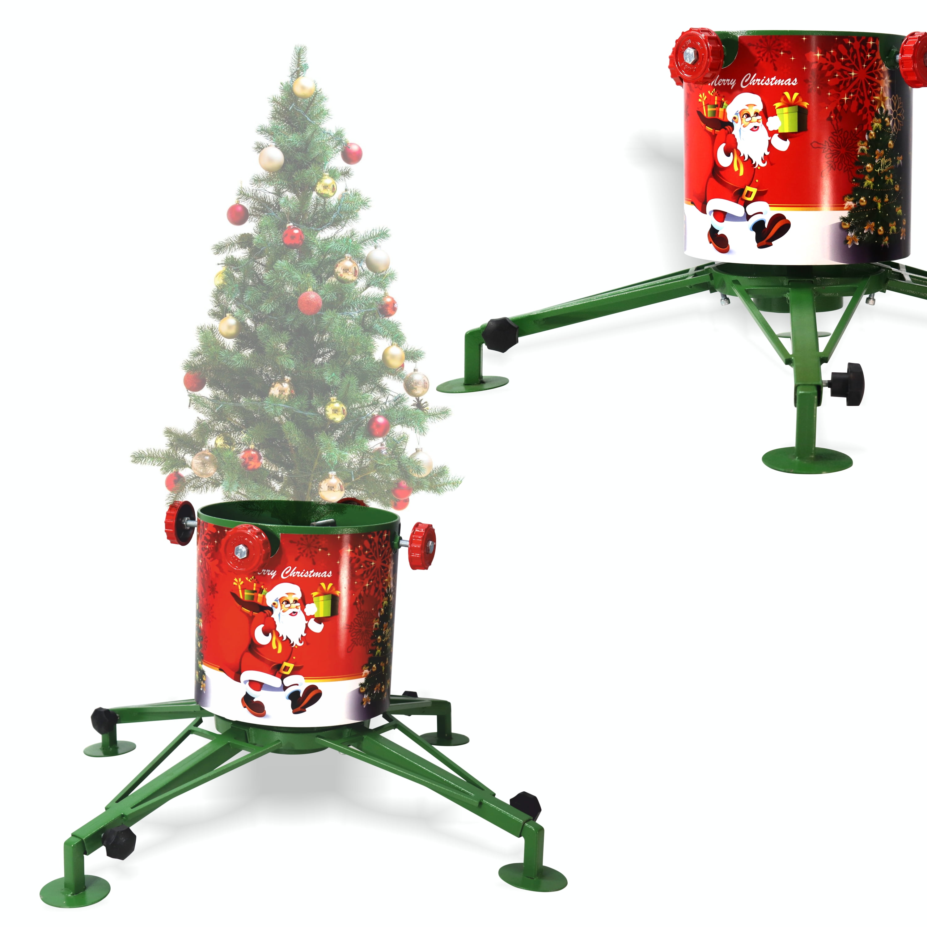 FEBTECH Christmas Tree Stand 4" Wide Cylinder Adjustable stand