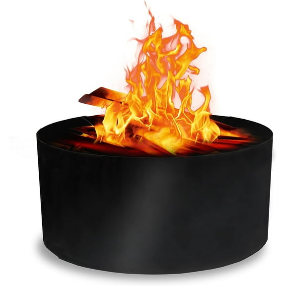 FEBTECH- Fire Pit Ring - Fire Ring for Outside Fire Pit - 36 Inch Diameter, 10 inches Height - Fire Pit Insert Round DIY fire Pit Liner -For outdoor fire pits clearance