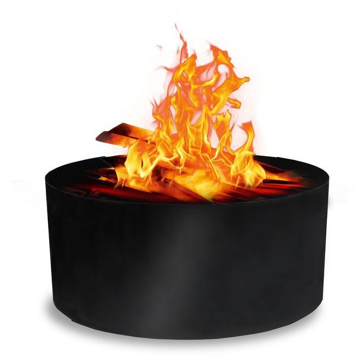 FEBTECH Fire Pit Ring Fire Ring for Outside Fire Pit 45 Inch