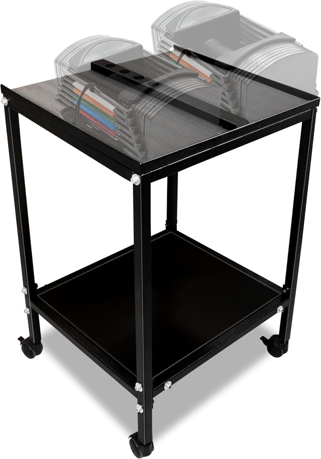 FEBTECH Large Compact Dumbbell Rack & Stand with Storage Tray & 150 LB Capacity