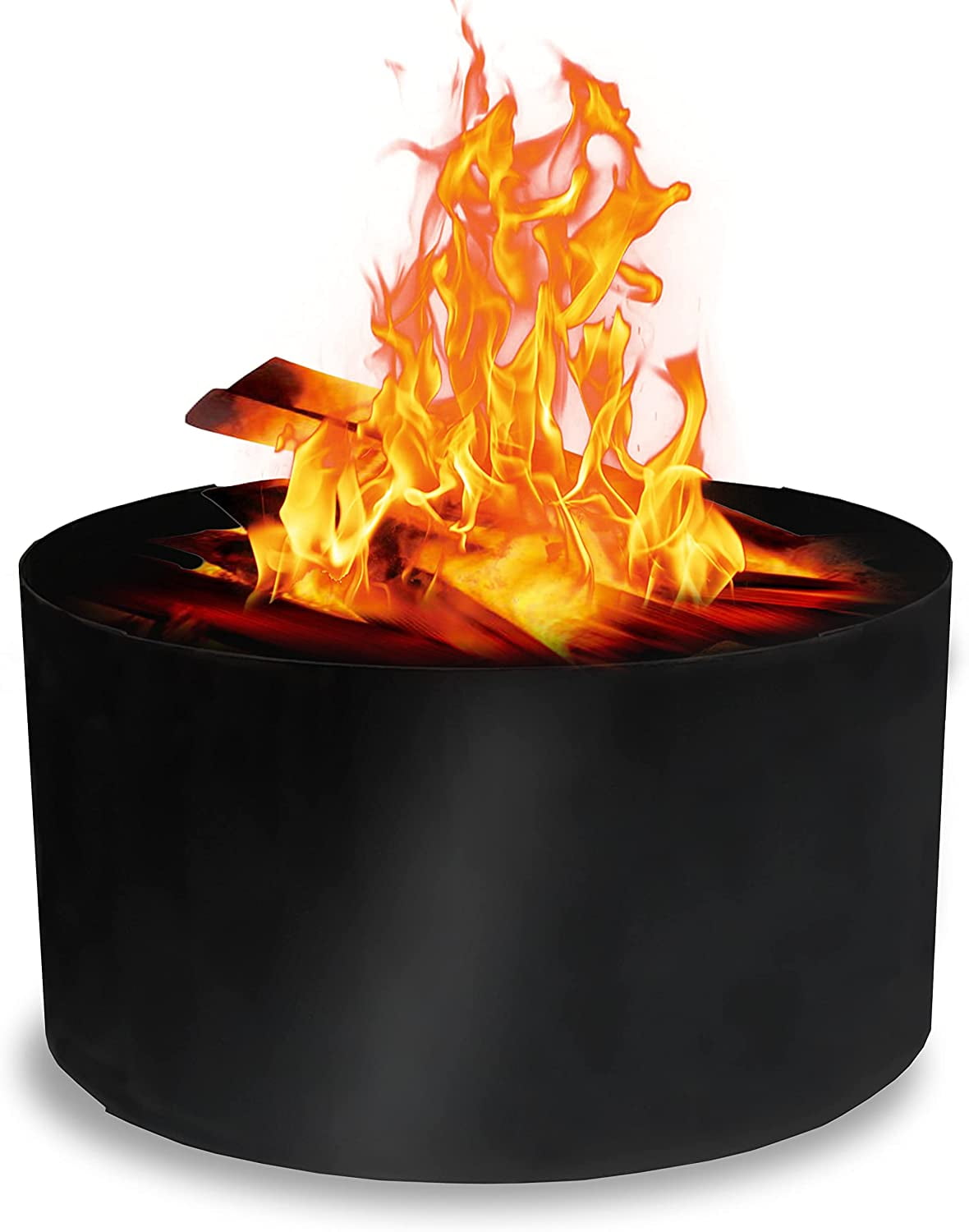 FEBTECH Round Outdoor Heavy Duty Fire Pit Ring Insert, 60" Diameter