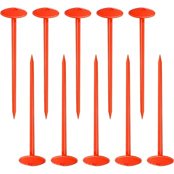 FEBTECH - Septic Tank Marker - 2.3" x 7" - Suitable Property line Markers for Protecting Your Septic Tank and Property Boundary with Solid and Sturdy Survey Stakes - Pack of 10 Pcs