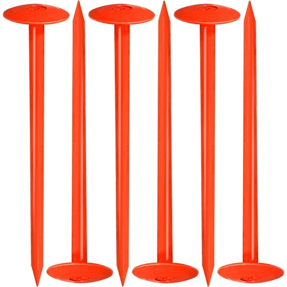 FEBTECH - Septic Tank Marker - 2.3" x 7" - Suitable Property line Markers for Protecting Your Septic Tank and Property Boundary with Solid and Sturdy Survey Stakes - Pack of 6 Pcs