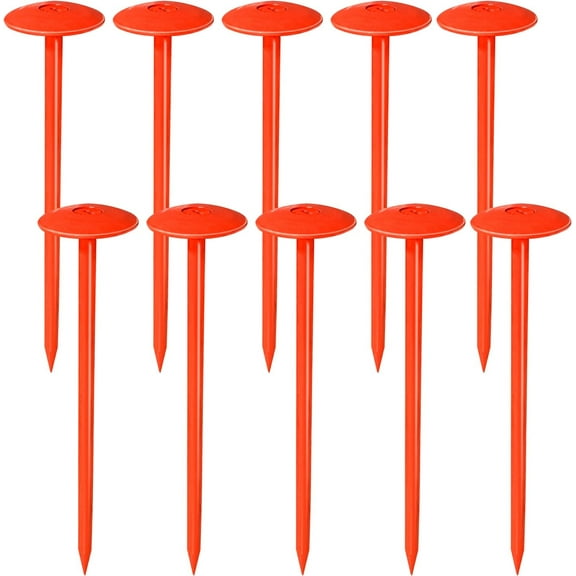 FEBTECH - Septic Tank Marker - 2.7" x 10" - Sturdy Survey Stakes - Protecting Your Septic Tank and Property Boundary - Suitable Property line Markers - Pack of 10 Pcs