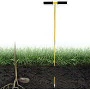 FEBTECH - Septic Tank Probe - Insulated Metal Soil Probe Rod - 60-Inch Long Overall, 3/8 Septic Tank Finder Probing Rod,T-Handle Septic Tank Locator Tool For Gardening, Agriculture, Septic Systems