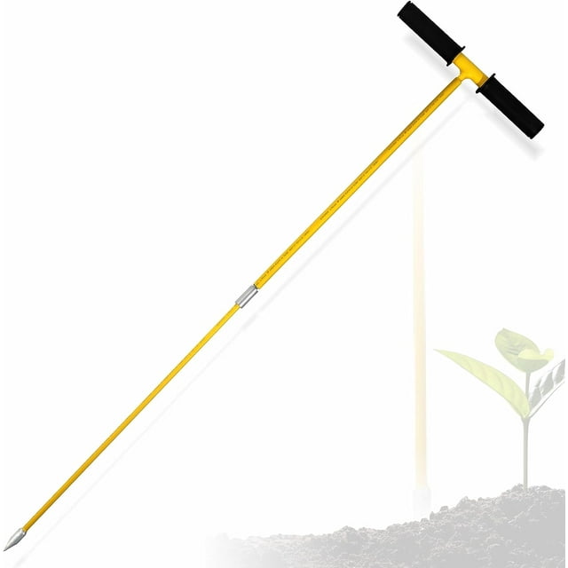 FEBTECH - Septic Tank Probe - Insulated Metal Soil Probe Rod - 42-Inch Long Overall, 3/8" Septic Tank Finder Probing Rod,T-Handle Septic Tank Locator Tool For Gardening, Agriculture, Septic Systems