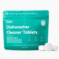 thumbnail image 1 of FEBU Dishwasher Cleaner Tablets Made in USA | Natural Dishwasher Cleaner and Deodorizer | Eliminates Grease & Grime | 8 Natural, Biodegradable, Plant-Based Ingredients | 24 Tablets - 12 Month Supply, 1 of 4