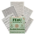 thumbnail image 1 of FEBU Swedish Dishcloths for Kitchen | 5 Pack Black Minimalist Swedish Dish Towels | Reusable Paper Towels Washable | Non-Scratch Cellulose Sponge Cloths | No Odor, Biodegradable, Swedish Cloths, 1 of 6