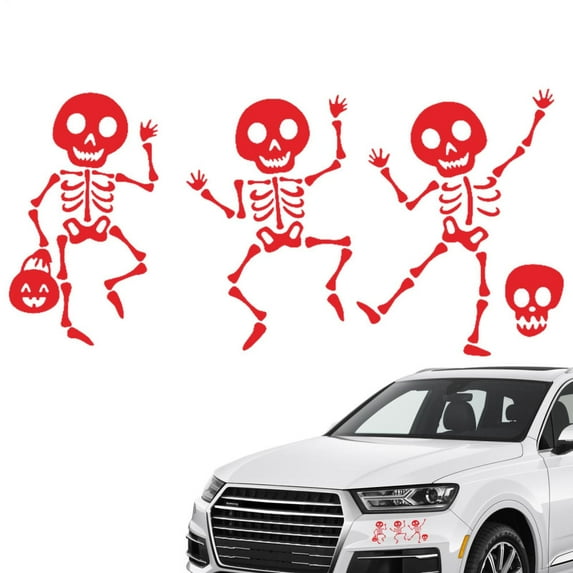 FEBUD Dancing Skeleton Sticker Gothic Sticker Decal for Window Portable Dancing Skeleton Sticker Bumper Sticker for Car Truck SUV Bumper Laptop everyone