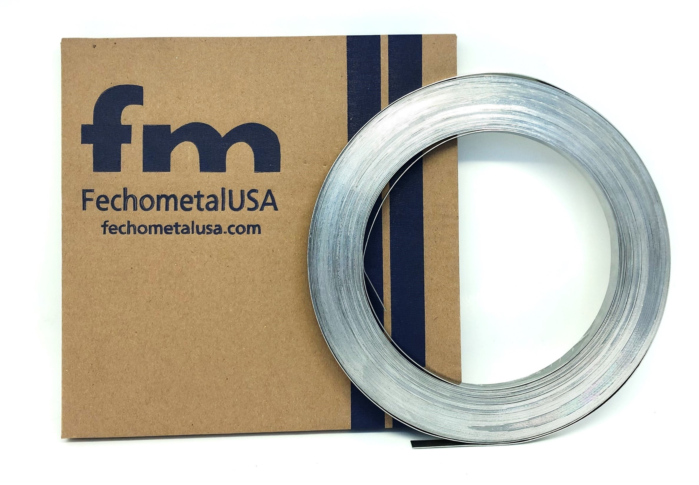 FECHOMETAL USA 304 Stainless Steel Band 1" x 0.044" x 100'