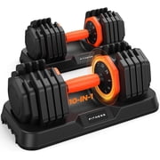 FED Fitness 2026 Updated Adjustable Dumbbells Set 25LB A Pair Dumbbells Weights, 10 in 1 Free Weights with Anti-Slip Handle, Suitable for Home Gym Exercise Equipment