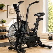 FED Fitness EB9 Air Bike, 21.5" Fan Exercise Bike with Bluetooth for Home Gym