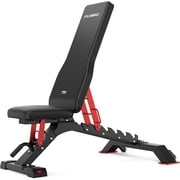 FED Fitness FLYBIRD WB7 1300LBS Adjustable Weight Bench   Heavy Duty Flat/Incline Bench Press for Home Gym & Commercial Use with 34 Extra-Long Backrest and Easy-Roll Wheels
